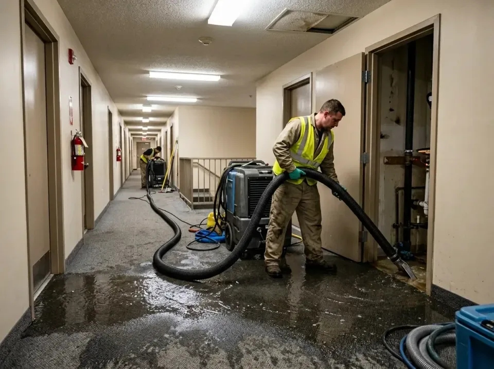 multi-unit-apartment-hallway-f-005 — frequently asked questions, Emergency Burst Pipe Water Extraction & Removal in Apache J…
